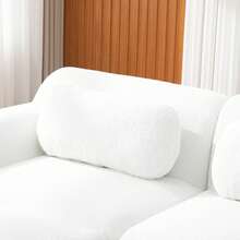 Modular Compression Sofa Made Of Chenille Fabric Filled With 30D High Resilience Foam. Easy To Move And With Non-Slip Base, Ideal For Living Rooms And Other Rooms.Ivory, 189 X 91 X 71 Cm - White - View 7
