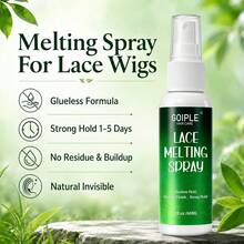 GOIPLE 60ml Lace Wig Spray, Fast-Bonding Wig Edge Melting Spray, Seamless Effect Lace Wig Adhesive Spray, Strong Invisible, Specially Designed For Lace Wigs - G-60ml-melting-spray - View 3