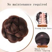 Elegant Synthetic Hair Bun Hair Clip-In Extensions, Heat-Resistant Fiber, Suitable For All Hair Types, Daily Party Women's Hairstyle Styling Accessories - Multicolor - View 10