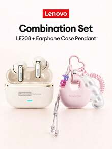 Lenovo LE208 Bluetooth Earphones With Protective Case, Bluetooth 6.0 Instant Pairing, Low Latency, Hi-Fi Sound Quality, ENC Smart Noise Cancellation, Long Battery Life, Wireless Earbuds For Smartphones, Computers, Christmas, Camping, Vacation - View 13