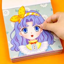 1PC Princess Dress Up Sticker Book For Kids, 50+ Pcs Reusable Fashion Outfit Stickers, Creative DIY Paper Doll Activity Set, Fun Travel Toy Gift For Girls - 1 Random Book - View 11