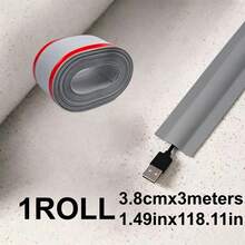 1pc 1/3 Meters PVC Floor Cable Protector, Soft Floor Cable Cover, Wire Hider, Floor Cable Management Protective Sleeve - A - View 14
