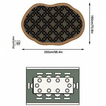 1PC European & American Modern Luxury Classical Geometric Floral Plant Element - Soft Faux Cashmere Area Rug, Bathroom, Kitchen, Entryway, Hallway, Bedside, Living Room, Bedroom, Etc., All-Season Machine Washable Asymmetrical Large Size Floor Mat, Aesthetic Home Decor - Multicolor - View 11