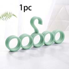 1pc Multifunctional Thickened & Widened Ring-Shaped Scarf Tie Storage Hook Hanger For Clothes, Hats, Belts, Waistbands, Stockings - View 11