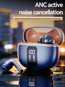 Acer 2026 New OHR640 In-Ear Earbuds, 24H Long Playtime, LED Digital Power Display, ANC Call Noise Cancellation, Spatial Audio, Bluetooth 5.4, Comfort In-Ear Fit, Business Style, Touch Control, Type-C Fast Charging, Built-In Microphone - View 2