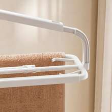 Telescopic Foldable Clothes Hanger, Multifunctional Large Size Drying Rack For Sheet, Quilt, Bath Towel & Mat, Space‑Saving Windproof Non‑Slip Laundry Hanger, Household Balcony Indoor Drying Accessory For Bedding, Blanket - View 4