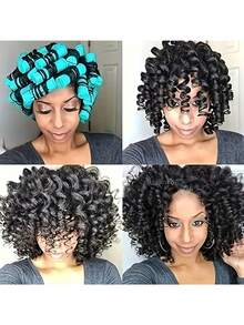 6/10/20pcs Heatless Cold Curlers, Suitable For All Hair Types, With Hair Hooks, Salon-Grade Voluminous Waves, Unisex, No Curling System Needed, Suitable For Normal Hair, Birthday/Mother's Day Gift - Multicolor - View 3
