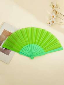 Portable Plastic Handheld Folding Fan, Suitable For Weddings, Parties, Wall Decor, Home Decor, Performance Props. DIY Fan. Party, Gift. - Multicolor - View 23