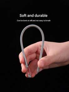 1pc Spring-Loaded Flexible Drawstring Replacement Tool | 2-In-1 Elastic Band Threader, Suitable For Pants, Sweatshirts And Skirts | Home Essential Kit, Includes Waistband Threader, No-Sew DIY Assistant | Christmas Gift For Women (Steel Spring, Bendable Guide Head) - Multicolor - View 7