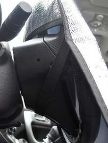 Foam Car Steering Wheel Sunshade Cover, Anti-UV Heat Insulation Protective Cover - A - View 3