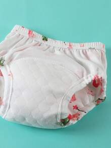 3/5件新生儿可重复使用如厕训练裤，婴儿可洗如厕训练内裤，男婴/女婴布尿布，婴儿尿布学习裤，适用于如厕训练，多种组合，婴儿必备清单 - 彩色 - 查看 11