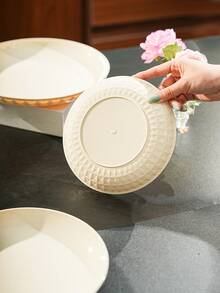 PET Material Durable Tray, Suitable For Snacks, Candy, Fruit, Dried Fruit And Nuts - Perfect For Home Living Room Decor, Weddings, Parties And Various Holiday Occasions - Beige - View 8