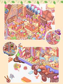 One Set Of 3D Scene‑Building Stickers, Fun Stress‑Relief Kids Journal Stickers, Children's Factory Series - 5.0 Carrot Factory - View 5