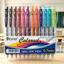 Tyno ST-63 0.7mm/0.5mm Colored Ballpoint Pen Set, 1 Set 4/6/8/12 Colors, Student Highlighter Pens, Manual Accounting, Hand-Drawn Neutral Pens, Back To School Colored Ballpoint Pen Set - Sets - View 14