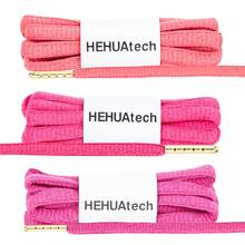 3 Pairs Semi-Round Shoelaces With Metal Tips (0.24 Inch) For Daily Replacement, DIY Decoration, Multiple Colors Available - 3 Pairs Round Shoelaces-b987/B500/B495 - View 13