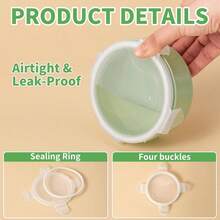 [Cat Food Can Sealer] 1pc 5.5 Oz Cat Food Can Storage Container | Airtight Snap Lid | Keep Pet Food Fresh - Multicolor - View 4