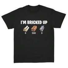 Stylish Meme Shirt – I'm Bricked Up For Relaxed Looks - 黑色 - 查看 1