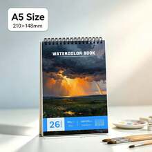 Spiral‑Bound A5 Art Sketchbook, Professional Drawing & Painting Pad, Portable Back To School Essential, Nice Gift For Teens & Beginners,1pc - Multicolor - View 11