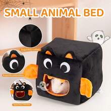 ITANDME Guinea Pig Hideout Guinea Pig Bed Hamster Hideaout Hamster Bed Rodent Square Cabin Halloween Ghost Design Small Animal Hideout For Small Guinea Pigs, Hamsters, Rats,Fancy Branch Mouse, Chinchillas, And Other Small Pets - View 9
