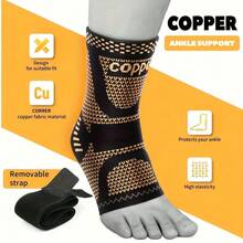 1pc Unisex Ankle Support Compression Sleeve, Suitable For Daily Sports, Exercise, Fitness, Cycling, Yoga, Pilates, Camping, Hiking, Walking, Basketball Ankle Guard - A - View 2