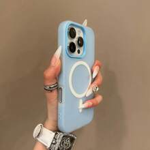 Luxury 2-In-1 Matte Candy Color Case Compatible With IPhone 18 Pro Max 17 16 Plus 15 14 13 12 11 Shockproof Bumper Cover - Dark Blue - View 7