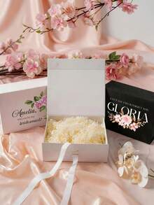 Personalized Bridal Party Gift Box, Personalized Bridesmaid Wedding Gift Box, Personalized Bridesmaid Proposal Gift Box, Customized Bridesmaid Gift Box - Multicolor - View 6