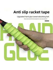 Premium Non-Slip Badminton And Tennis Racket Grip Tape, High Traction Moisture-Wicking Comfortable Handle Wrap, Perforated Breathable Anti-Slip Tape, Sweat-Absorbing, Tennis/Squash Racket Handle Grip, Durable Replacement Tennis Racket Inner Grip, Badminton/Squash Racket Handle - Multicolor - View 1
