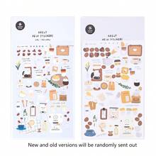1pc Coffee Cake Dessert Sticker For Children's Scrapbook Photo Album Decoration - Multicolor - View 8