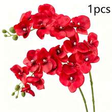 1/6pcs Artificial Orchid Flowers, Large Vivid Phalaenopsis Orchid Flower Stems, Classic Style Artificial Orchid Branches, Decorative Silk Phalaenopsis Flowers, Ideal For Home Decor, Weddings, Halloween And Thanksgiving - Phalaenopsis Orchid - View 32
