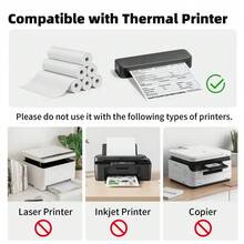 A4 Thermal Paper Roll, 8.5"X11" US Letter Size, Quick-Dry Printing Paper, Suitable For Portable Wireless A4 Thermal Printer - View 4