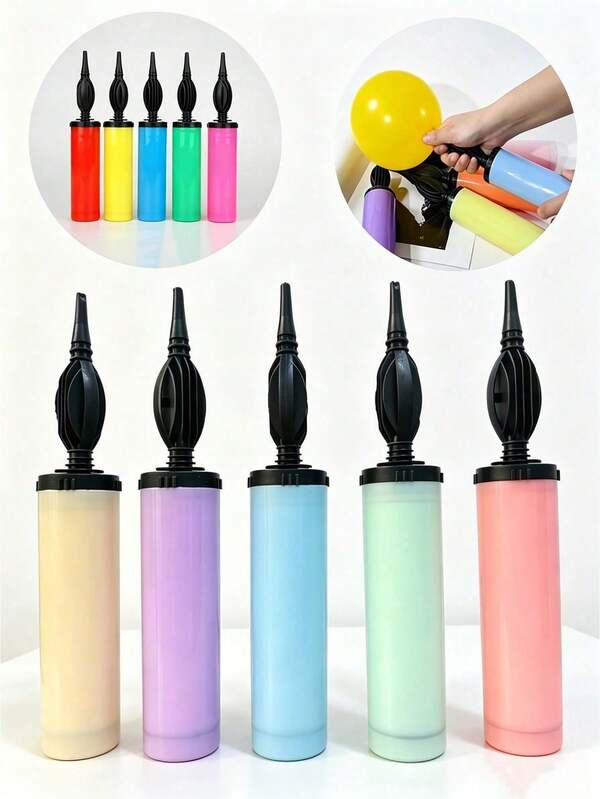 1pc High Quality Manual Balloon Pump - Reusable, Easy To Operate, Portable Handheld Air Pump, Manual Balloon Inflator, Holiday Balloon Inflation Equipment, Durable Manual Balloon Pump, No Power Connection Required, Used For Inflating Balloons, Air Mattresses And Pool Inflatable Toys - Suitable For Any Season And Event, Applicable To Birthday Parties, Celebrations, Weddings. Party Balloon Accessories, Party Decoration Supplies, Halloween Decorations, Christmas Decorations, Saudi National Day Decorations, New Year Decorations, Back To School Decorations,