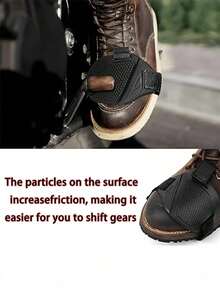 1/2/3/4pcs Motorcycle Gear Shift Pad Boot Covers, Black Motorcycle Shoe Covers, PVC Material, Protective Pad, Unisex, Outdoor Activities, Summer - Multicolor - View 1