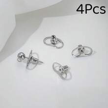 2/4/6/8/10/12pcs Earring Backs With Ear Supports, Low-Allergenic Sagging Ear Support Device, Adjustable Secure Earring Accessories, Suitable For Heavy Earrings - A - View 12
