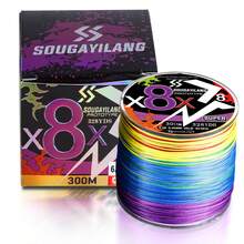 SOUGAYILANG 8-Strand Braided Fishing Line 100m/300m/500m Multi-Color Wear-Resistant Multi-Strand Fishing Line, Suitable For Saltwater And Freshwater Outdoor Fishing Accessories - Multicolor - View 27