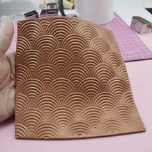 Creative Wavy Embossed Texture Stamp Ceramic Cup Jar Plate DIY Making Tool Art Soft Clay Sculpture Creative Gift Making Embossed Pattern Press Mold Reusable - Clear - View 6