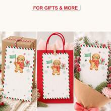 60/20 Pcs Cute Christmas Cartoon Greeting Cards & Gift Tags Set - Mini Xmas Memo Note Cards, Bulk Paper Hang Tags For Holiday Gift Wrapping Supplies, Classroom Students DIY Craft Party Favors & Winter Stocking Stuffers - Sets - View 4
