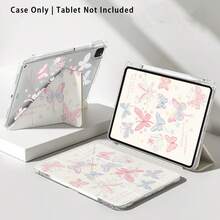 Butterfly Pattern Painted Effect Tablet Protective Case With Stand, Suitable For Honor 8/9/10/X8/X8A/X9/X8Pro/X9Pro And Other Models/ MatePad Se 11 Inch/MatePad 11 Inch/11.5 Inch, MatePad Pro Apple 10th/11th Gen 2025 (A16), Galaxy Tab A7/A9 And Other Popular Models - Style 10 - View 8