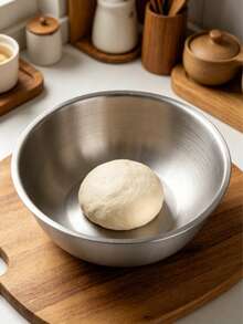 Stainless Steel Rimmed Mixing Bowl - Multi-Size Stackable Kitchen Bowl, Suitable For Baking, Mixing And Food Preparation, Cooking Storage Bowl, Durable And Rust-Resistant, Easy To Clean And Stackable, Perfect Choice For Kitchen Cooking, Baking And Dish Preparation. Practical Kitchen Tool, Christmas, Back To School, Mother's Day Gift (1pc/3pcs) - View 8