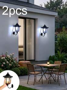 Solar Powered Hexagonal Vintage Wall Light, Bright LED Outdoor Wall Lamp, Suitable For Yard, Corridor, Walkway, Staircase, Garden And Entrance Decoration Lighting - Hexagon Wall Sconce - View 15