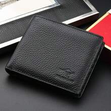 1 buah Dompet Pendek Pria, Kulit Sapi Asli Berkualitas Tinggi, Dompet Fashion Kasual Bisnis Kapasitas Besar, Pemblokir RFID, Multifungsi, Tempat Kartu Tipis, Dengan 1 Kantong Resleting Dalam, 2 Kompartemen Uang Kertas, 6 Slot Kartu, Dompet Kulit Asli Portabel untuk Penggunaan Sehari-hari, Ide Hadiah - MultiWarna - View 11