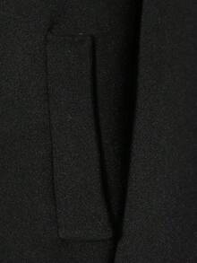 Seelio Autumn/Winter New Women's European And American Style Fashion Minimalist Double-Breasted Overcoat - Black - View 9