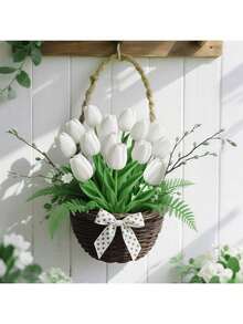 3/10/150pcs Realistic Touch Tulip Decorative Flowers, Home Decor Flowers, Wedding Bouquet, Suitable For Bouquets, Corsages, Wristlets, Wedding Arches, Party Decor, Gift Decor, Restaurant Tabletop Decor - White - View 4