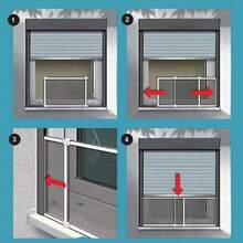 Kit tela de janela deslizante de alumínio ajustável 50cm*70cm, mosquiteiro de encaixe DIY com estrutura reforçada, ideal para manter os insetos fora e melhorar a ventilação, compatível com a maioria das janelas residenciais. - A - Visão 10