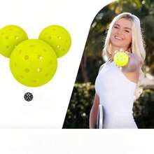 6 Bola Pickleball Franklin X-40 74MM, Cocok untuk Kompetisi, Tahan Lama, Penggunaan di Dalam/Luar Ruangan - Kuning - View 5