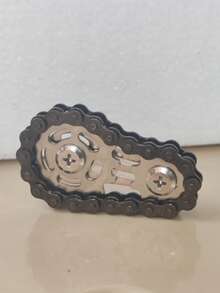 Rantai Sepeda - Mainan Meja Gigi Baja Paduan Seng CNC Senyap, Cocok Untuk Dewasa | Alat Pengaturan Diri dan Fokus Dekoratif Steampunk (Penggunaan Kantor) (Koleksi Seni Mekanik) - Giroskop rantai - View 15