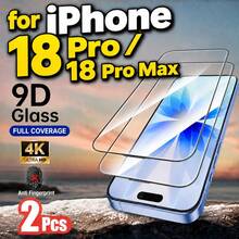 2片裝 9D 鋼化玻璃螢幕保護貼，相容於 Phone 18 Pro Max/Phone 18 Pro/Phone 17 Pro Max，亦相容於 Phone 17E/17P Pro/16/16 Plus/15 Pro/15/14/13/12/11/XR/XS，全螢幕覆蓋 | 防指紋 | 相容於手機殼 - 無色 - 查看 28