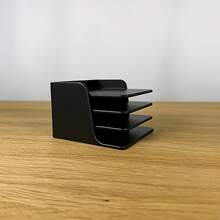 Desktop Stackable Sticky Note Storage Rack Compatible With 76*76mm Sticky Notes Home Office Desk Organizer - White - View 7