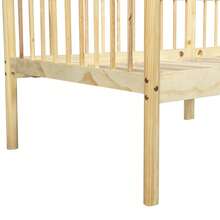 Pinewood Daybed 90*200 Cm, Sofa Bed With 3-Sided Railings & 14 Support Rails, Natural, 208.5 X 97.3 X 72.4 Cm - Multicolor - View 8