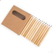 100盒迷你彩色鉛筆套裝，每盒6支，3.5英吋便攜短鉛筆，一盒含6種不同顏色，已削尖，木製，適用於藝術、手工、學校用品、繪圖、美術工具 - 多色 - 查看 10