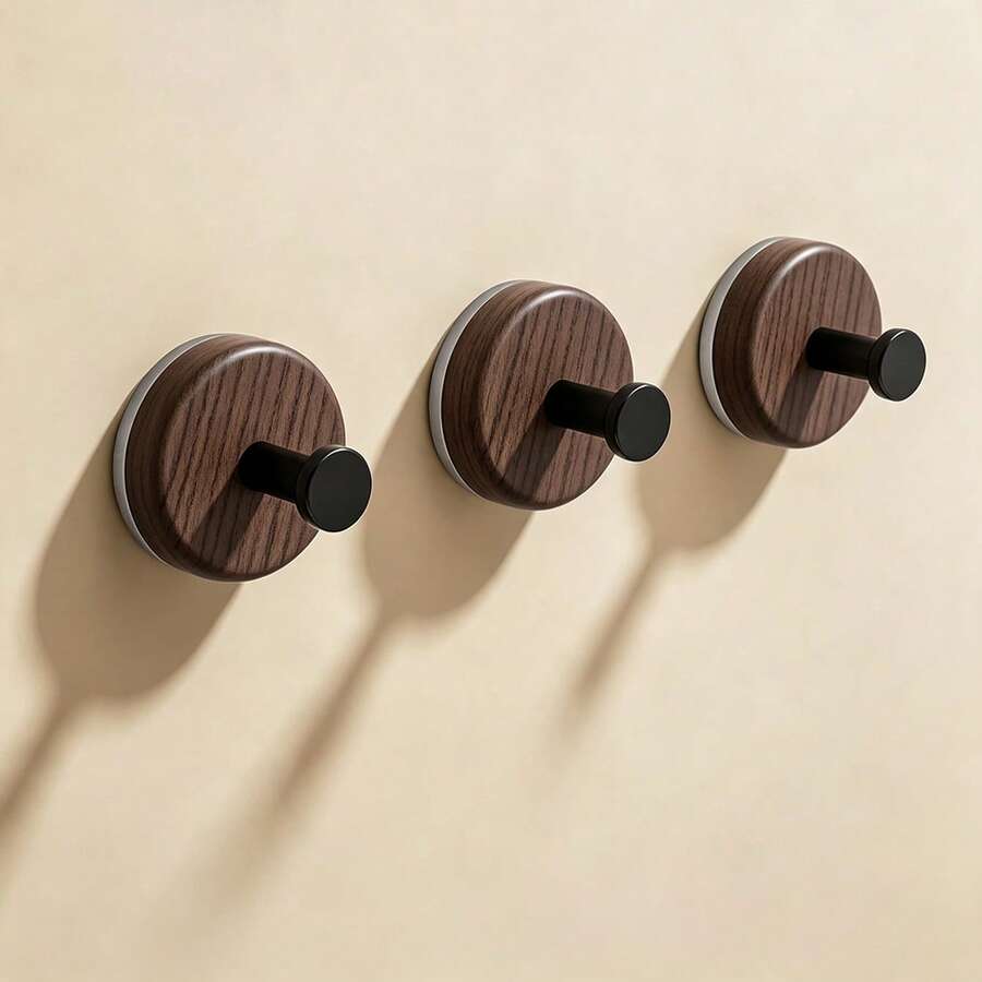 Plastic Detachable Suction Cup Hook, No-Drill Back Door Wall Hook, Waterproof Rust-Proof Bathroom Towel Hook
